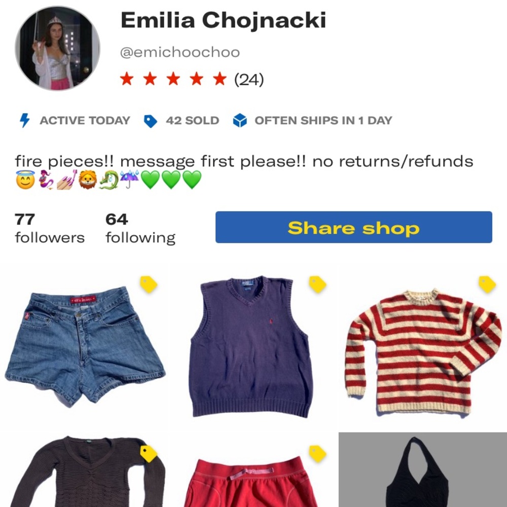 Check me out on depop @emichoochoo